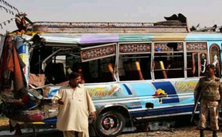 Nawabshah: Passenger coach turned upside down, 20 injured