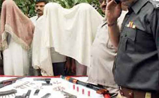 137 held during 89 raids, arms recovered