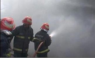 Fire erupts at a medical store in Civil Hospital