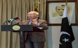 Sartaj Aziz leads Pakistan's delegation at SAARC Council of Ministers