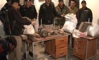 FC foils terror bid by recovering cache of arms