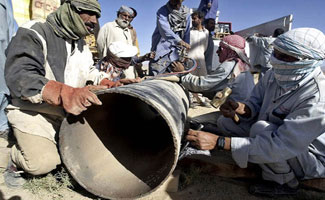 Repair work on damaged gas pipelines continues at fast pace