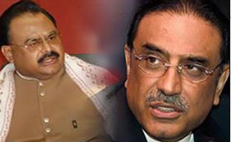 Altaf, Zardari discuss law and order situation in Sindh
