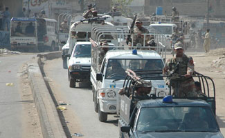 Ranger's raid Orangi Town, Karachi