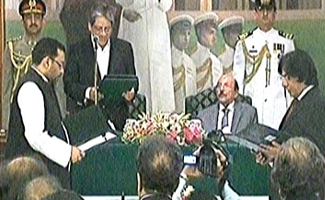 Two MQM ministers take oath