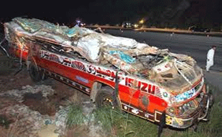 17 passengers killed, 34 injured in IOK road accident