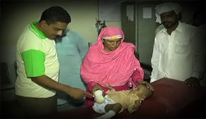 Landlords crushes two-year-old child under a tractor