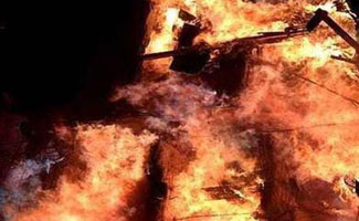 Cotton factory gutted