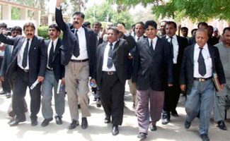 Lawyers held countrywide strike in support of democracy