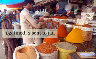 Crackdown against profiteers; 153 fined, 2 sent to jail