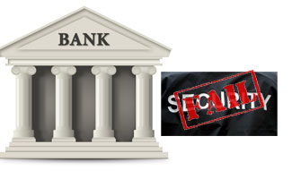 Three bank managers booked for poor security