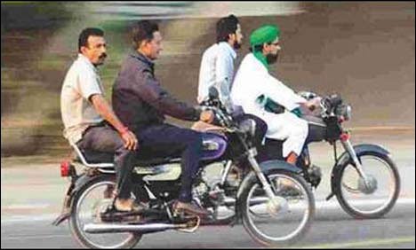 Pillion riding banned on New Year's eve