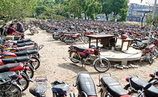 190 motorcycles impounded