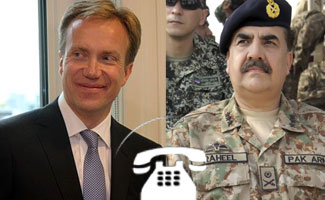 Norwegian Foreign Minister calls on Gen Raheel