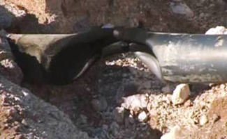 Gas pipeline blown up