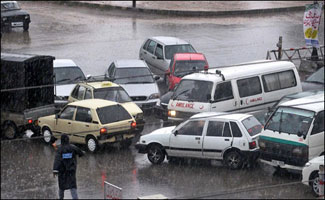 Heavy rains expose pathetic condition of roads in Capital