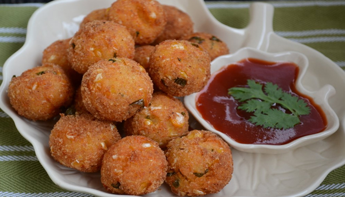 Sweet Corn Chicken Cheese Balls