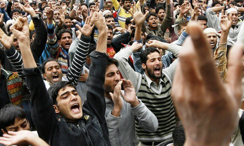 AJK people hold protest, observe Black Day against killings in IHK