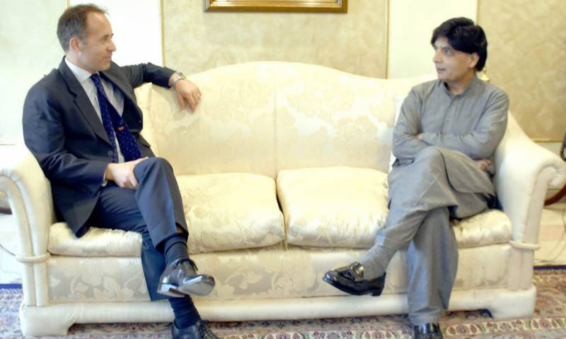 Nisar expresses desire to broaden ties with incoming UK Govt