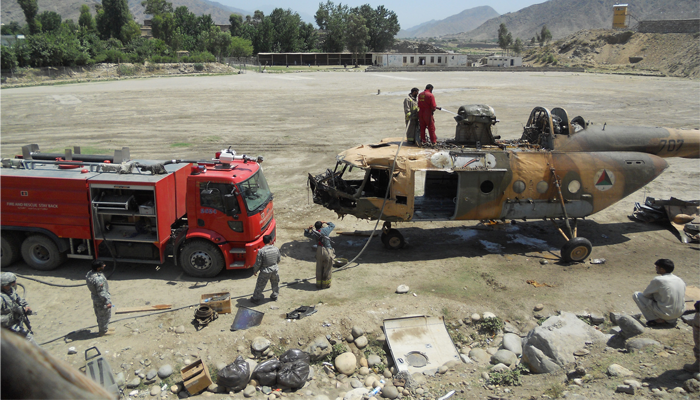 Crew members of crashed helicopter safely returned to Islamabad