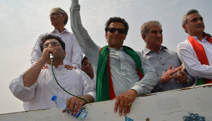 PTI's historical container heading towards Islamabad