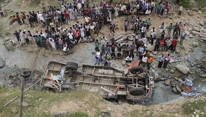 20 dead as bus plunges into gorge