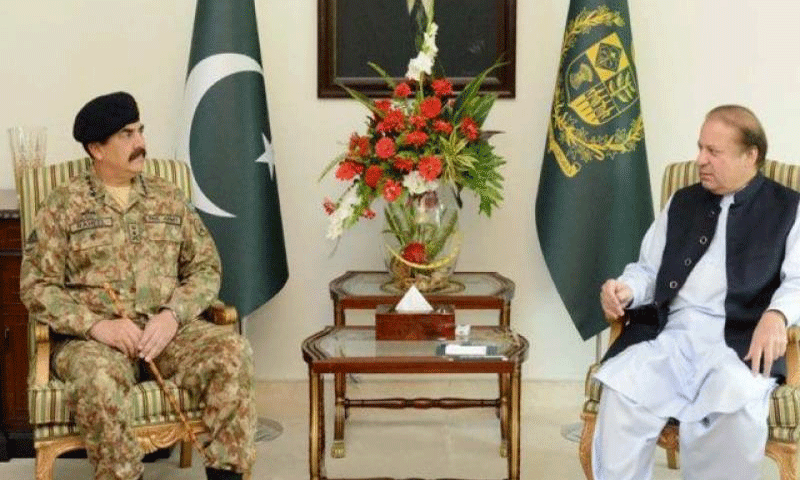 Gen. Raheel Sharif calls on PM Nawaz
