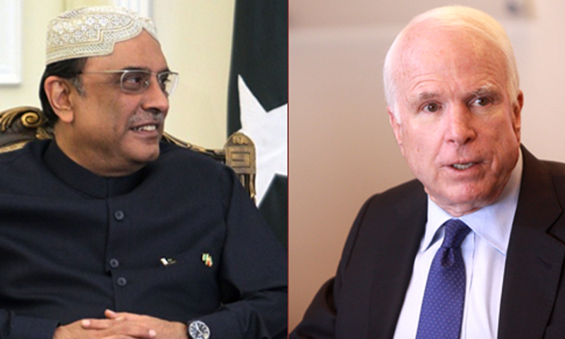 US Senator phones Zardari, discussed bilateral ties