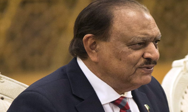 Pak-India tensions not good for both States, President