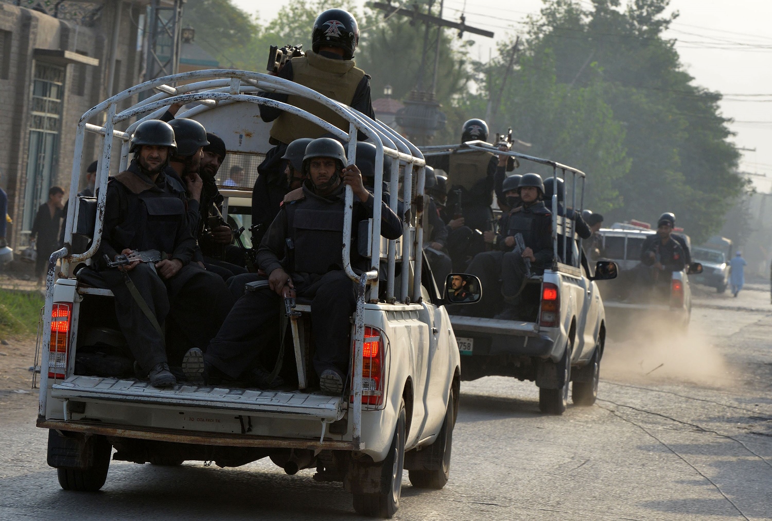 9 terrorists killed,5 escaped
