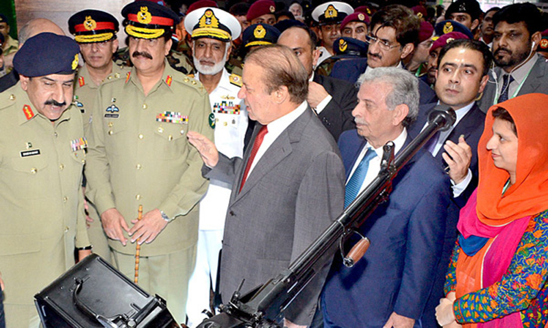 PM Nawaz takes round of stalls at IDEAS-2016