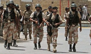 Rangers detained five MQM-London workers from Mukka Chowk