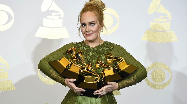 Adele wins top Album and Record of the Year Grammys
