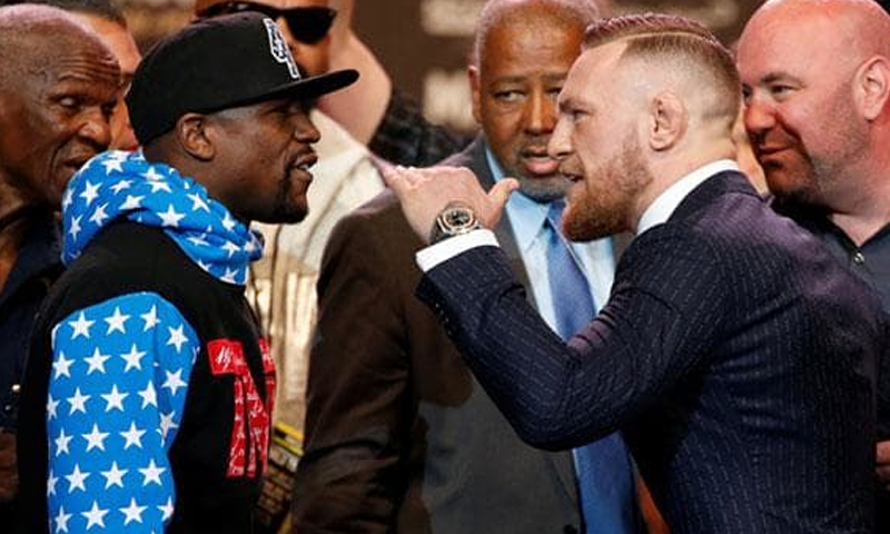 Mayweather, McGregor get down to business