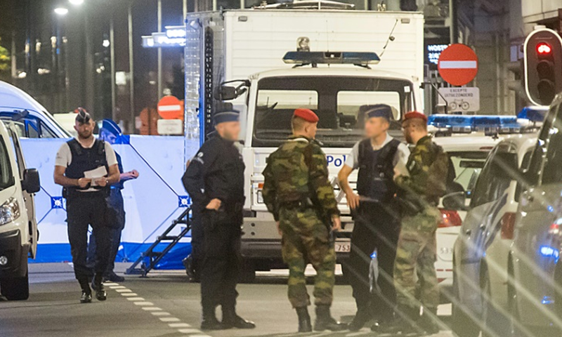 Brussels knifeman shot after 'terrorist' attack on soldiers