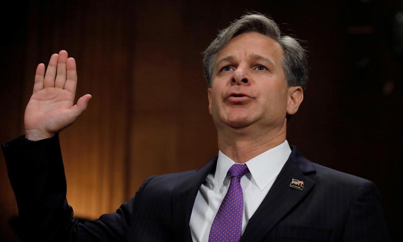 Wray confirmed by Senate to lead FBI after Comey firing