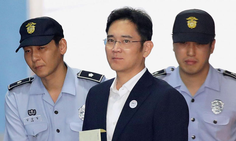 Samsung leader Jay Y. Lee given five-year jail sentence for bribery