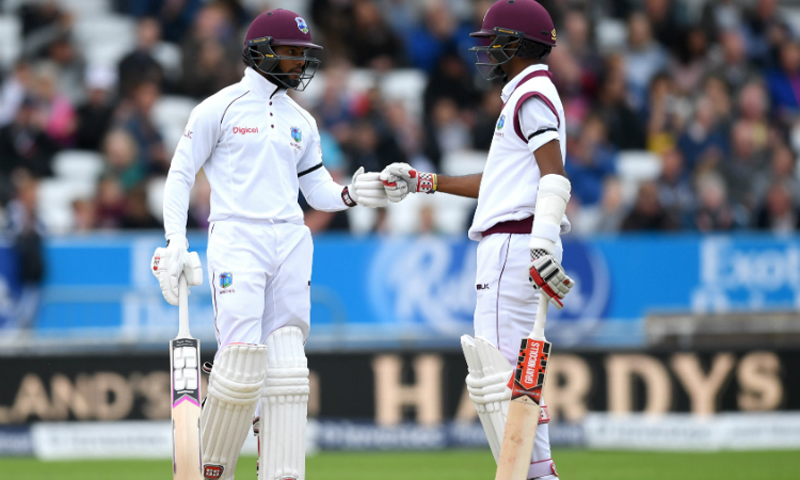 Brathwaite falls but Hope keeps Windies in hunt
