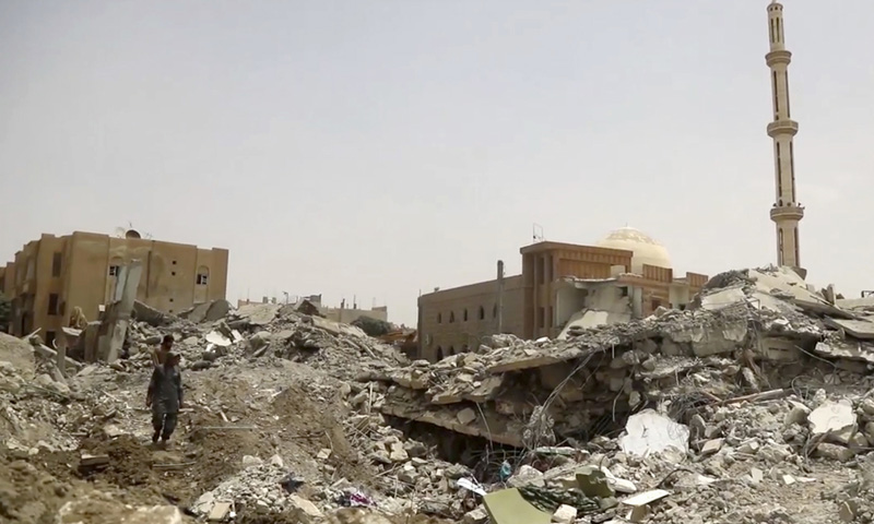 US-led strikes killed 27 civilians Sunday in Syria's Raqa: monitor