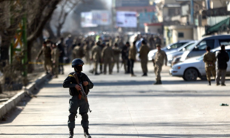 Suicide car bomb kills at least 12 Afghan police