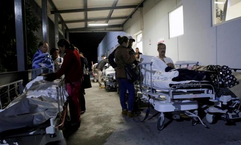 Huge Mexico quake leave at least six dead; small tsunami triggered