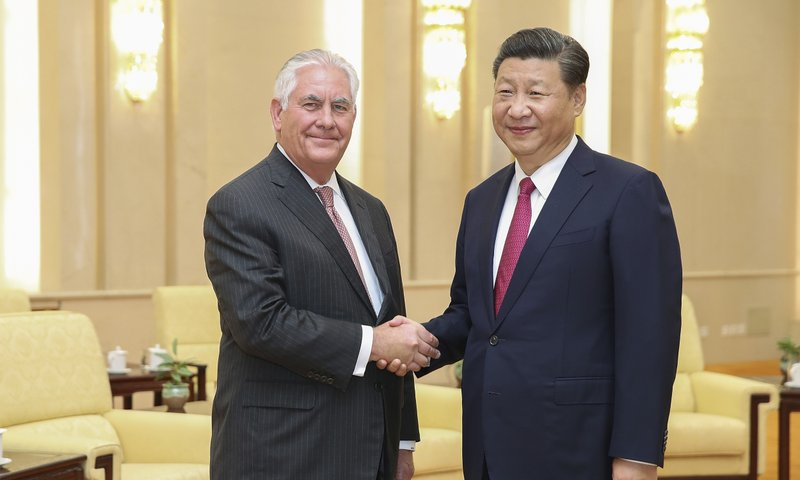 Tillerson in China to discuss North Korea, Trump visit