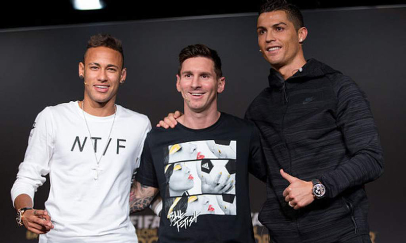 Football: Neymar, Ronaldo, Messi on FIFA best player shortlist
