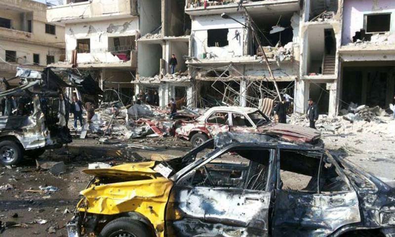 Deadly suicide bombings hit Damascus police station