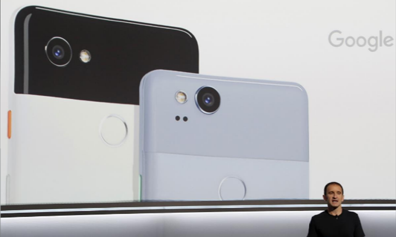 Google launches new phones, speakers in hardware push