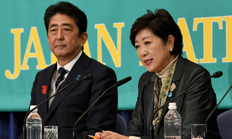 Abe vows to tackle N. Korea threat ahead of Japan election