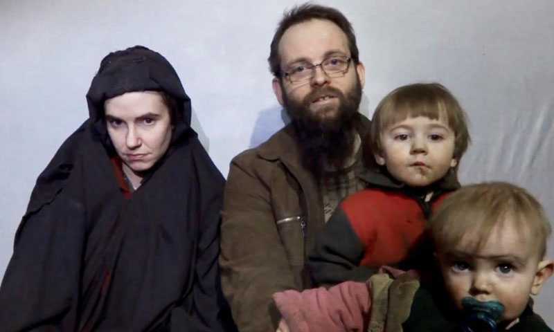 Kidnapped U.S.-Canadian couple, three children freed in Pakistan