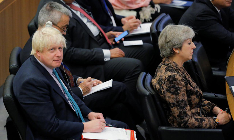 UK's May signals foreign minister Johnson could be sacked
