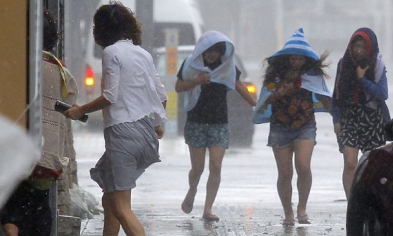 Japan braces for election-day typhoon rains