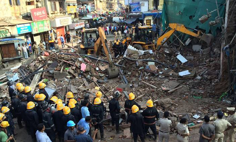 At least six dead as India building collapses